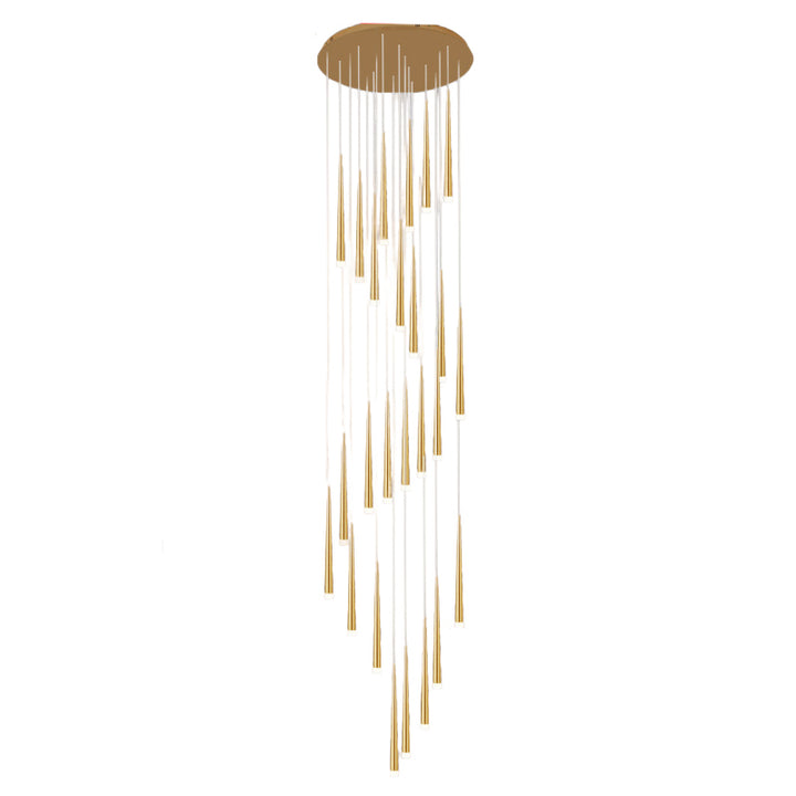 Lustres LED en fer acrylique rond de branche de simplicité moderne pour salon 