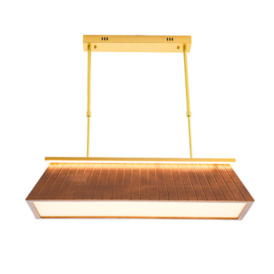 Traditionelle Chinesische Dach Quadrat Acryl Massivholz Hardware LED Kronleuchter Für Wohnzimmer
