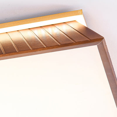 Traditionelle Chinesische Dach Quadrat Acryl Massivholz Hardware LED Kronleuchter Für Wohnzimmer