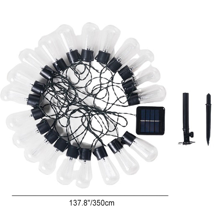 Lumière de chaîne LED en verre et fer de ligne longue ronde minimaliste moderne pour jardin 