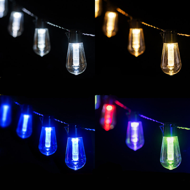 Lumière de chaîne LED en verre et fer de ligne longue ronde minimaliste moderne pour jardin 