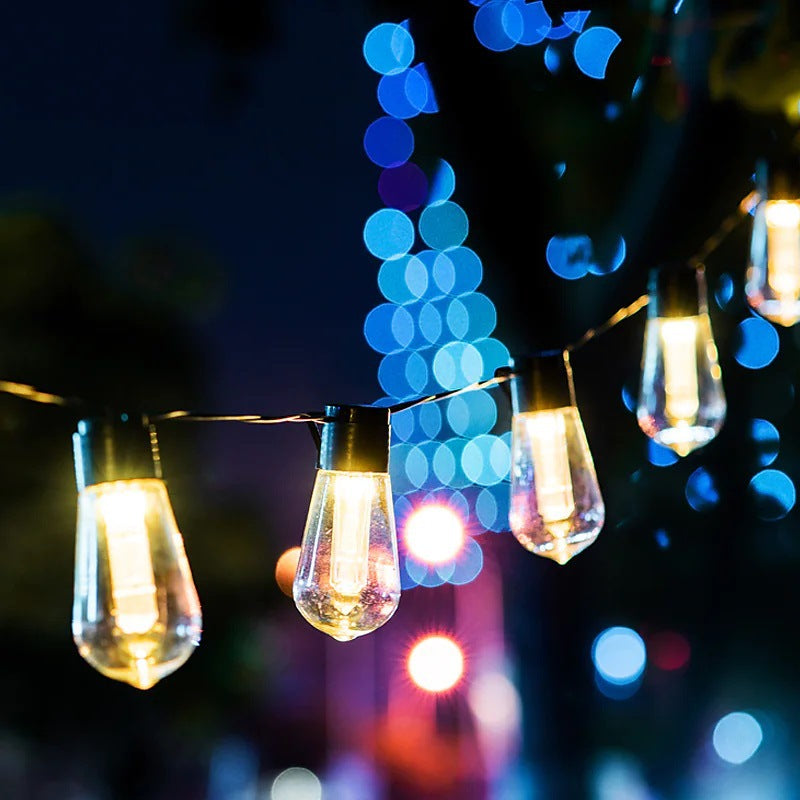Lumière de chaîne LED en verre et fer de ligne longue ronde minimaliste moderne pour jardin 