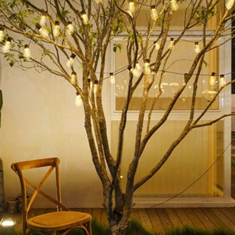 Lumière de chaîne LED en verre et fer de ligne longue ronde minimaliste moderne pour jardin 
