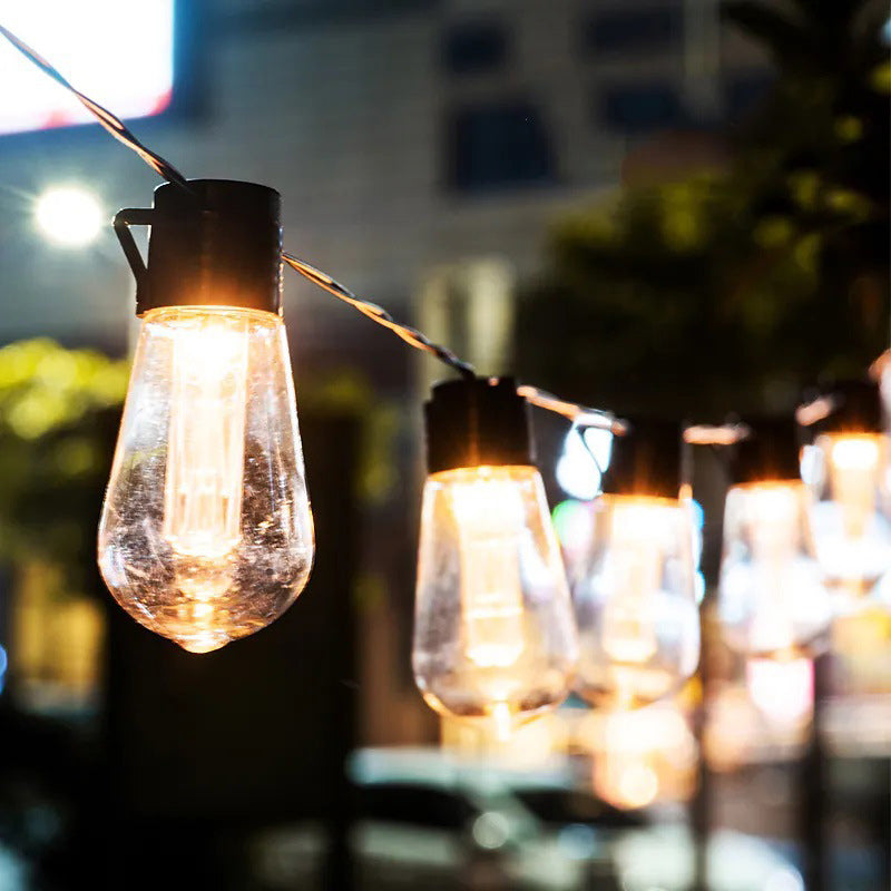 Lumière de chaîne LED en verre et fer de ligne longue ronde minimaliste moderne pour jardin 
