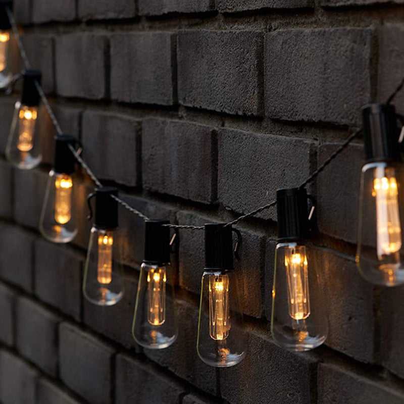 Lumière de chaîne LED en verre et fer de ligne longue ronde minimaliste moderne pour jardin 