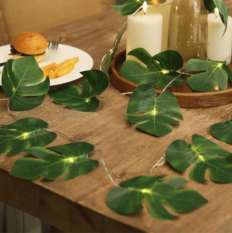 Guirlande LED étanche en plastique à feuilles de simplicité moderne pour jardin 