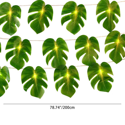 Guirlande LED étanche en plastique à feuilles de simplicité moderne pour jardin 