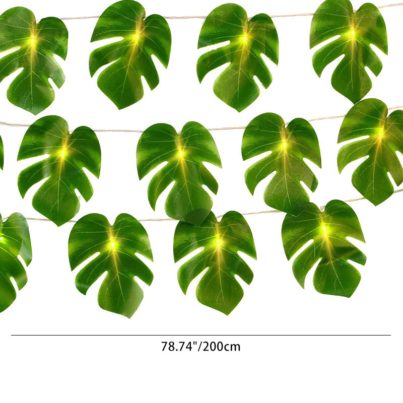 Guirlande LED étanche en plastique à feuilles de simplicité moderne pour jardin 