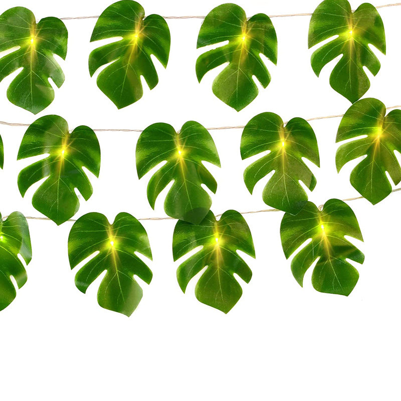 Guirlande LED étanche en plastique à feuilles de simplicité moderne pour jardin 