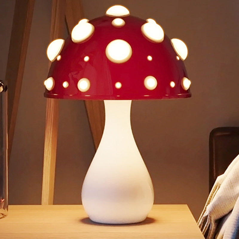 Modern Minimalist Mushroom PC Iron 1-Light Table Lamp For Living Room