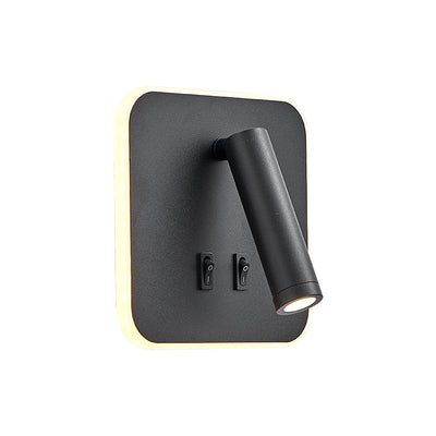Modern Simplicity Round Rectangle Square Acrylic Iron LED Wall Sconce Lamp For Bedroom