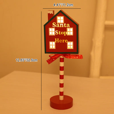 Moderne Art Deco Runde Octagon Rechteck Crown Weihnachten Hut Haus Metall Holz LED Tisch Lampe Für Schlafzimmer 
