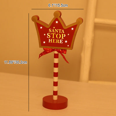 Moderne Art Deco Runde Octagon Rechteck Crown Weihnachten Hut Haus Metall Holz LED Tisch Lampe Für Schlafzimmer 