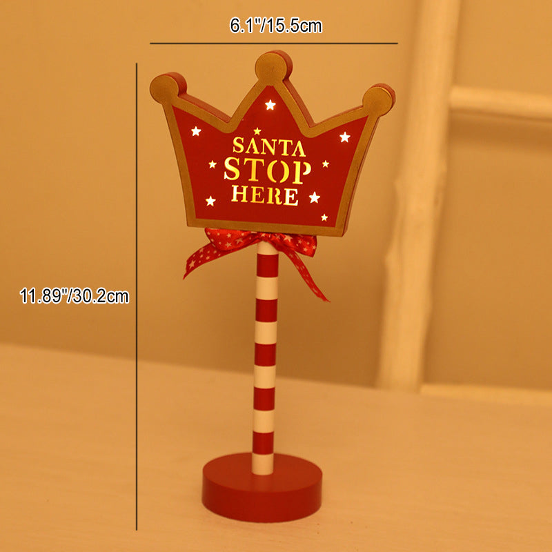 Moderne Art Deco Runde Octagon Rechteck Crown Weihnachten Hut Haus Metall Holz LED Tisch Lampe Für Schlafzimmer 