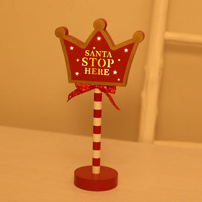 Moderne Art Deco Runde Octagon Rechteck Crown Weihnachten Hut Haus Metall Holz LED Tisch Lampe Für Schlafzimmer 