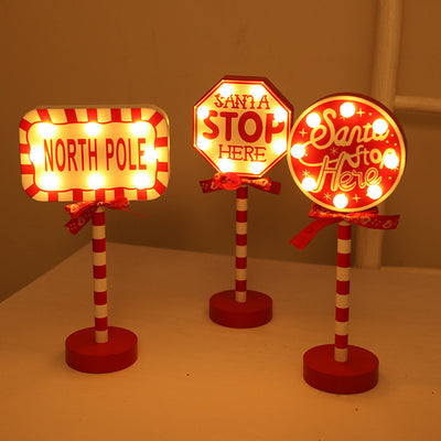 Moderne Art Deco Runde Octagon Rechteck Crown Weihnachten Hut Haus Metall Holz LED Tisch Lampe Für Schlafzimmer 