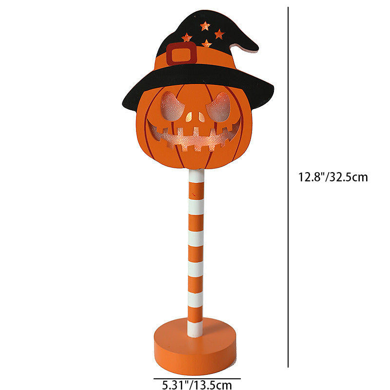 Lámpara de Mesa de Madera LED de Calabaza Art Deco Moderna para Sala de Estar 