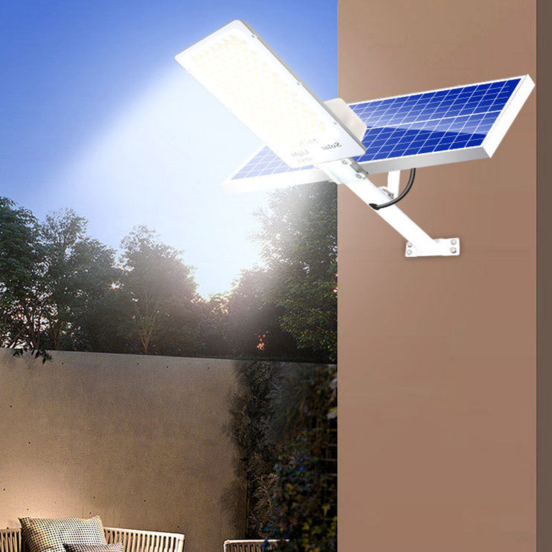 Moderne Einfachheit Rechteck Solar Wasserdichte ABS LED Wand Leuchte Lampe Für Garten 