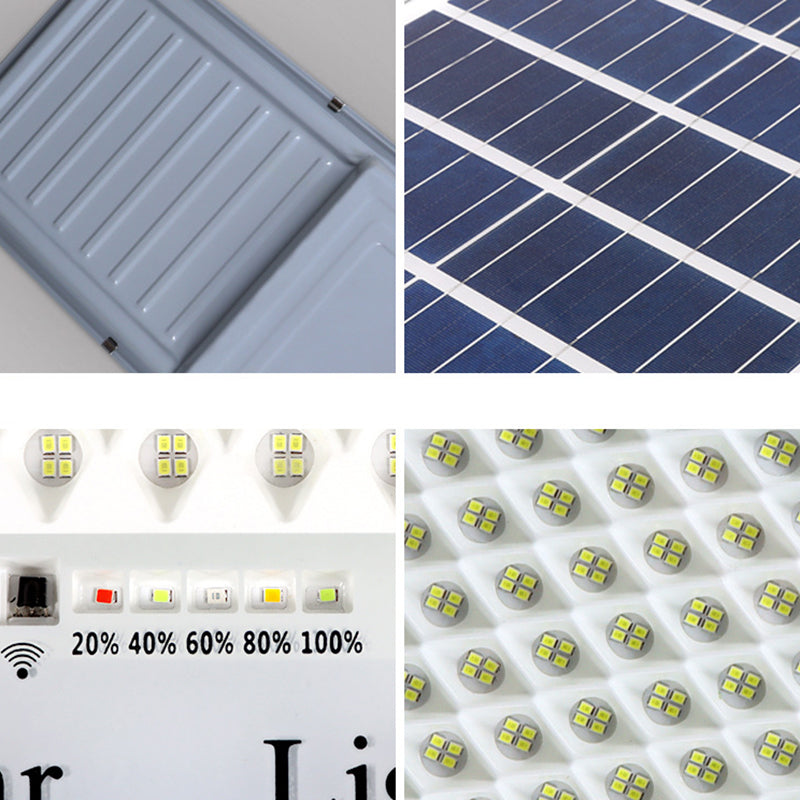 Moderne Einfachheit Rechteck Solar Wasserdichte ABS LED Wand Leuchte Lampe Für Garten 