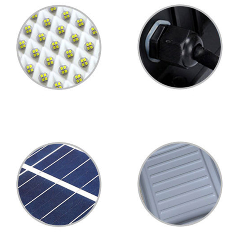 Moderne Einfachheit Rechteck Solar Wasserdichte ABS LED Wand Leuchte Lampe Für Garten 