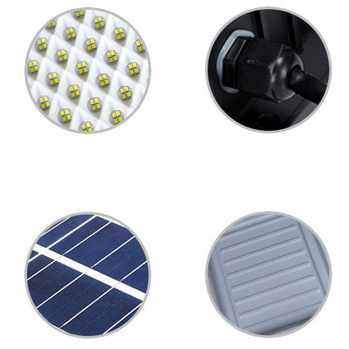 Moderne Einfachheit Rechteck Solar Wasserdichte ABS LED Wand Leuchte Lampe Für Garten 