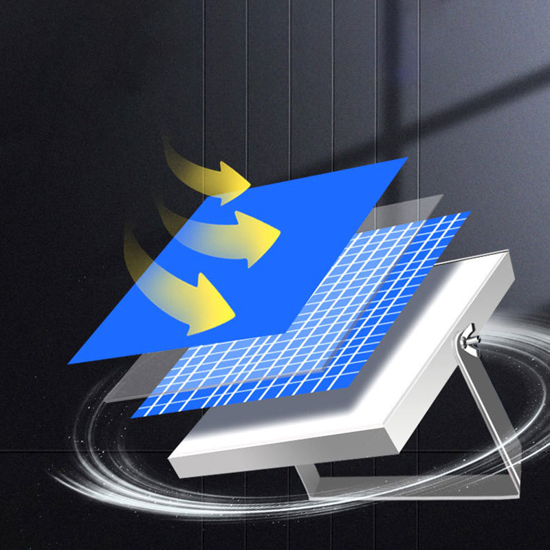 Moderne Einfachheit Rechteck Solar Wasserdichte ABS LED Wand Leuchte Lampe Für Garten 