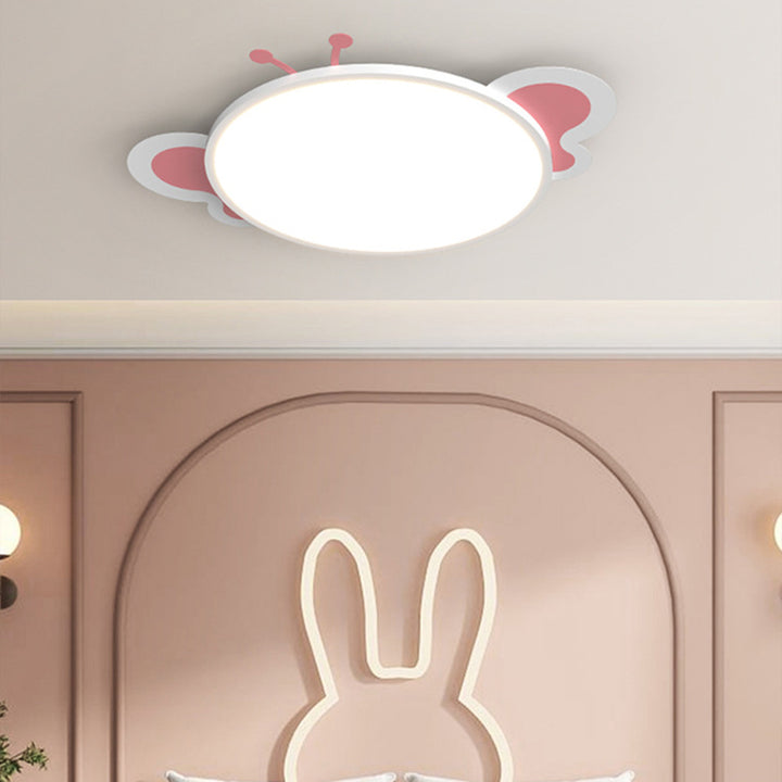 Moderne unbedeutende runde Schmetterlings-Form PS Eisen Aluminium LED Unterputz Deckenleuchte für Schlafzimmer 