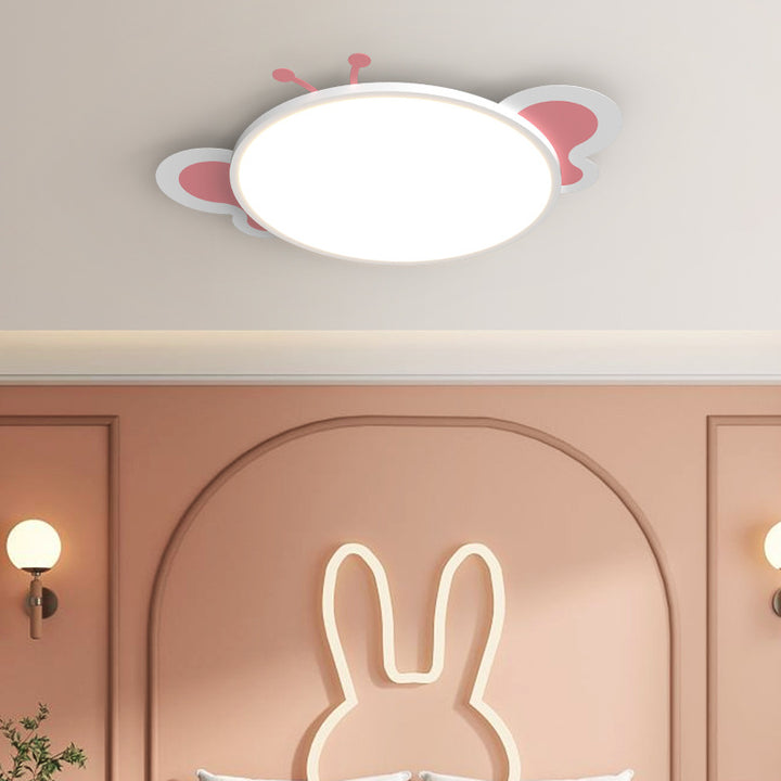 Moderne unbedeutende runde Schmetterlings-Form PS Eisen Aluminium LED Unterputz Deckenleuchte für Schlafzimmer 