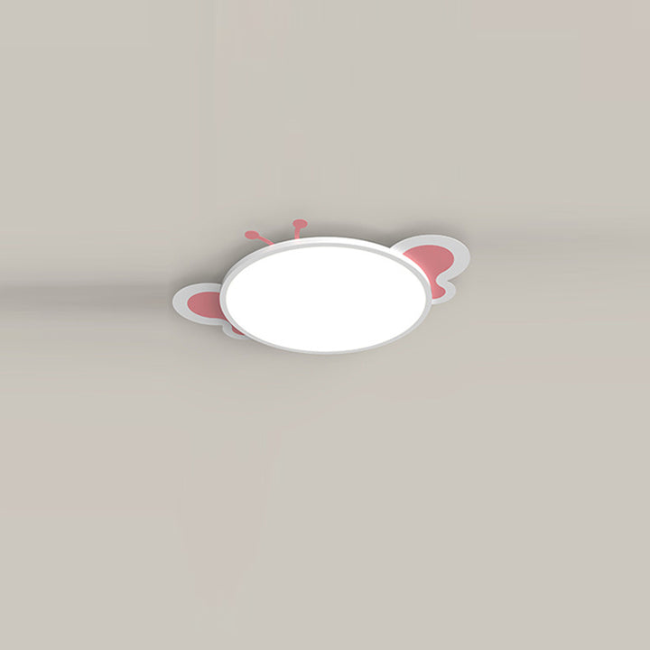 Moderne unbedeutende runde Schmetterlings-Form PS Eisen Aluminium LED Unterputz Deckenleuchte für Schlafzimmer 