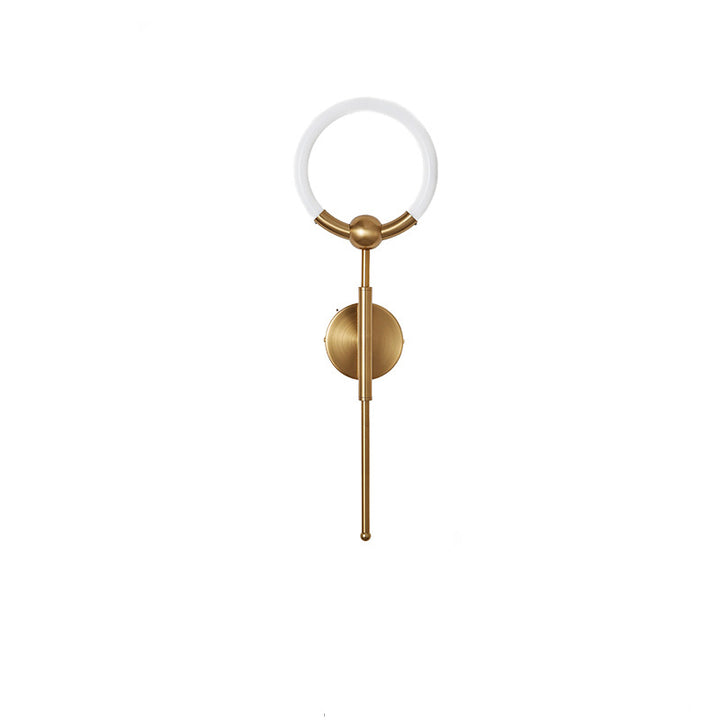 Lampe murale LED en acrylique et fer ronde moderne de luxe pour salon 