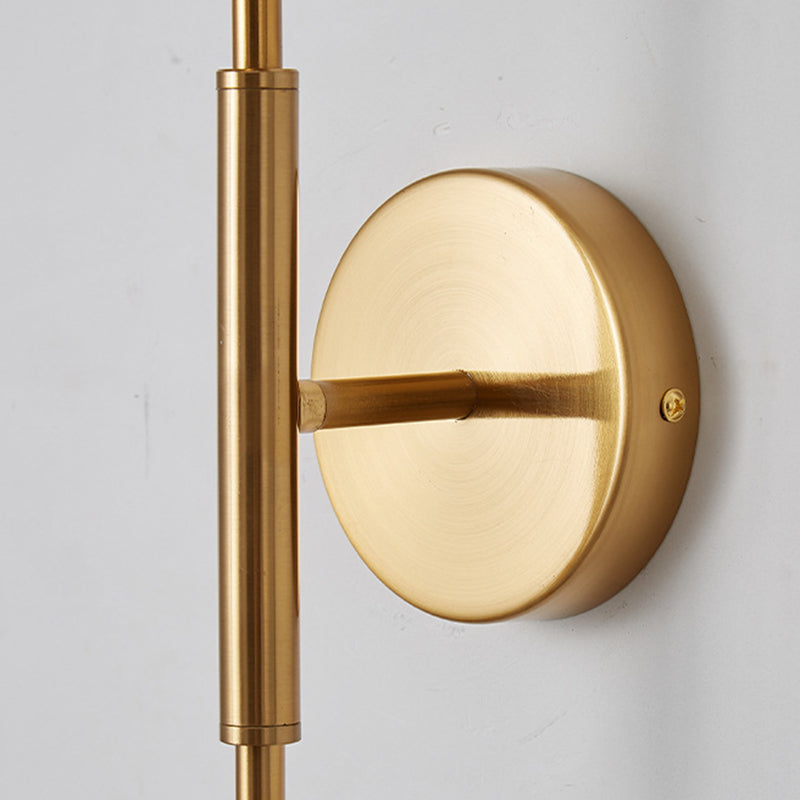 Lampe murale LED en acrylique et fer ronde moderne de luxe pour salon 