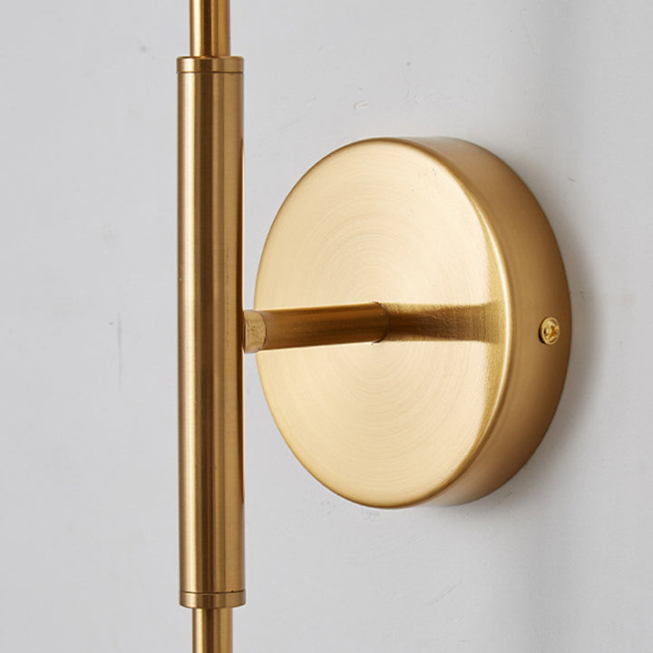 Lampe murale LED en acrylique et fer ronde moderne de luxe pour salon 