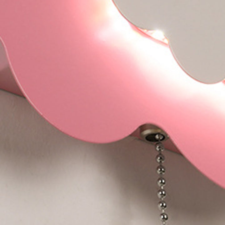 Applique murale LED en acrylique et fer avec fermeture éclair nuage Art déco moderne pour salon 
