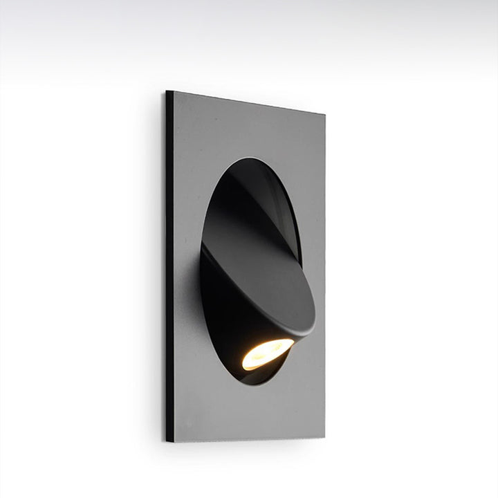 Moderne minimalistische runde quadratische Aluminium-LED-Wandleuchte für Wohnzimmer 