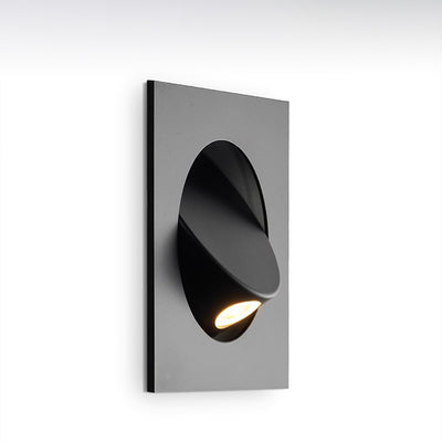 Modern Minimalist Round Square Aluminum LED Wall Sconce Lamp For Living Room