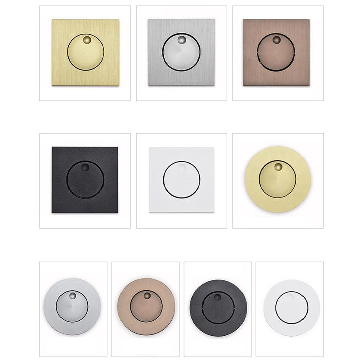 Moderne minimalistische runde quadratische Aluminium-LED-Wandleuchte für Wohnzimmer 