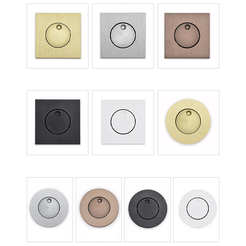 Modern Minimalist Round Square Aluminum LED Wall Sconce Lamp For Living Room