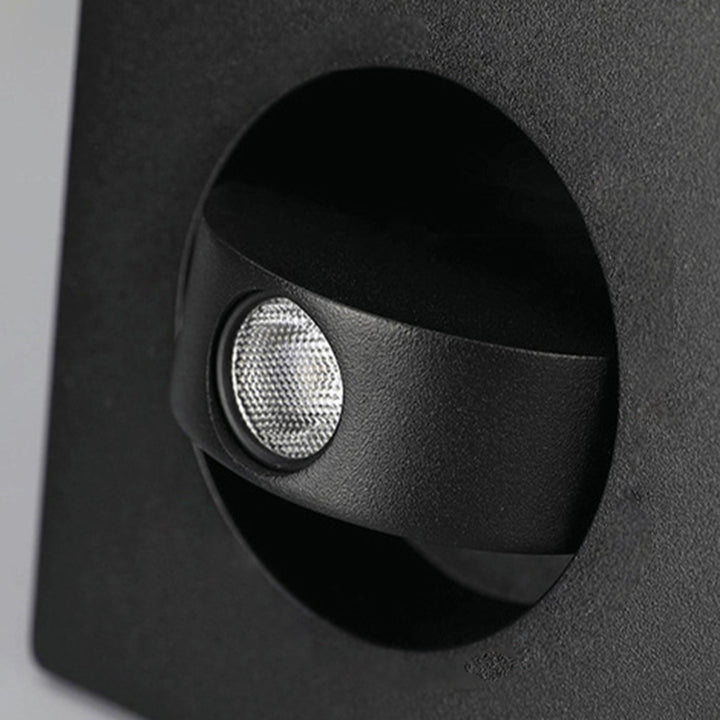 Moderne minimalistische runde quadratische Aluminium-LED-Wandleuchte für Wohnzimmer 