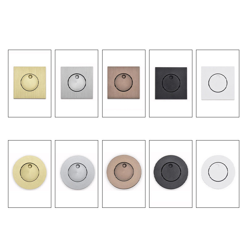 Moderne minimalistische runde quadratische Aluminium-LED-Wandleuchte für Wohnzimmer 