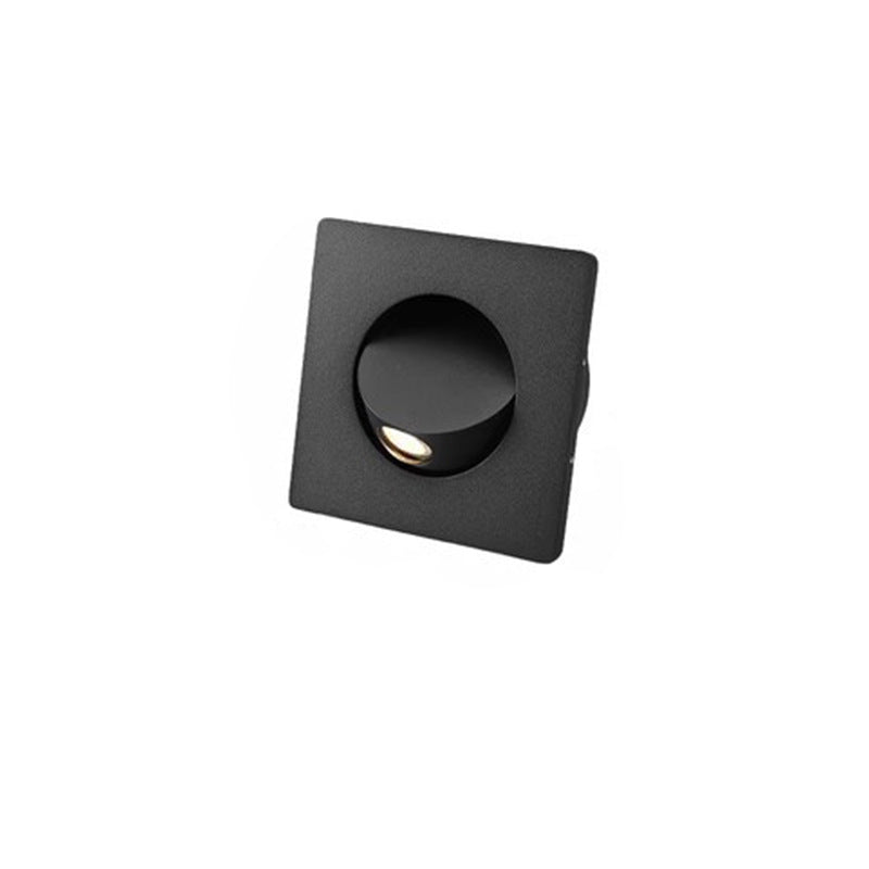 Modern Minimalist Round Square Aluminum LED Wall Sconce Lamp For Living Room