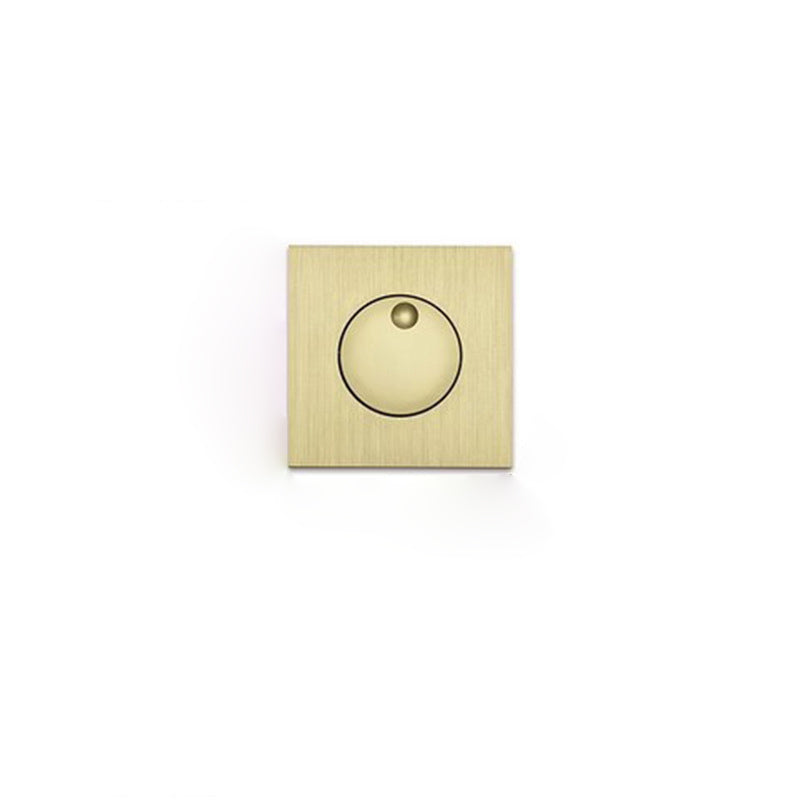 Modern Minimalist Round Square Aluminum LED Wall Sconce Lamp For Living Room