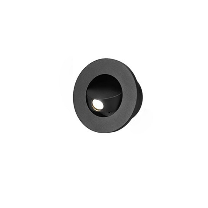 Modern Minimalist Round Square Aluminum LED Wall Sconce Lamp For Living Room