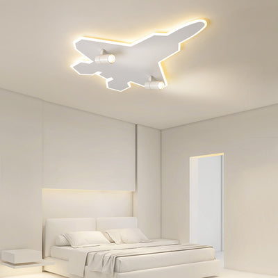 مصباح سقف للأطفال من الأكريليك والحديد بتصميم طائرة آرت ديكو الحديثة LED لغرفة النوم 
