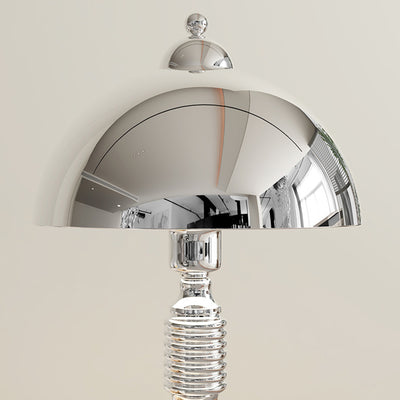 Modern Luxury Half Round Column Iron 1-Light Table Lamp For Living Room