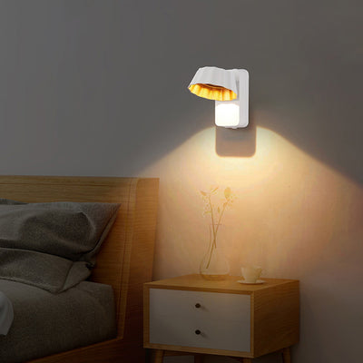 Moderne minimalistische beunruhigte runde quadratische Aluminium-LED-Wandleuchterlampe für den Garten 