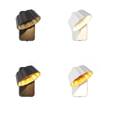 Moderne minimalistische beunruhigte runde quadratische Aluminium-LED-Wandleuchterlampe für den Garten 