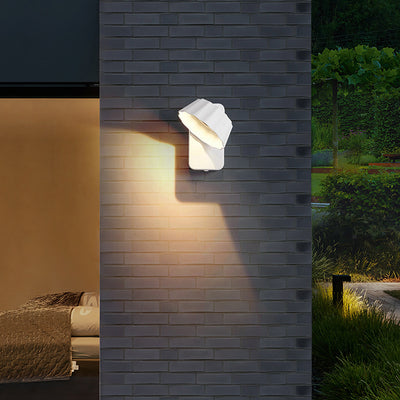Moderne minimalistische beunruhigte runde quadratische Aluminium-LED-Wandleuchterlampe für den Garten 
