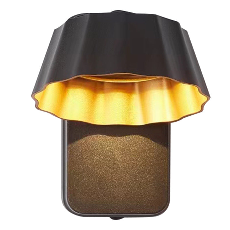 Moderne minimalistische beunruhigte runde quadratische Aluminium-LED-Wandleuchterlampe für den Garten 
