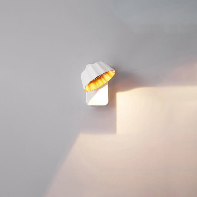 Moderne minimalistische beunruhigte runde quadratische Aluminium-LED-Wandleuchterlampe für den Garten 