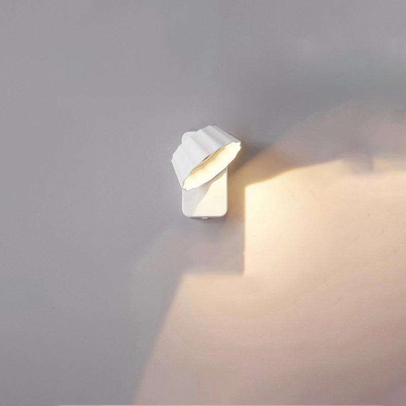 Moderne minimalistische beunruhigte runde quadratische Aluminium-LED-Wandleuchterlampe für den Garten 
